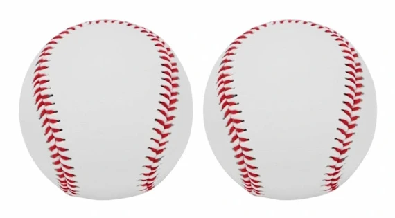 2 st vuxen baseboll mjukt läder sport träning och träning softball PU läder baseboll sydd T boll lämplig för spelträning träningsspel