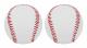 2 st vuxen baseboll mjukt läder sport träning och träning softball PU läder baseboll sydd T boll lämplig för spelträning träningsspel