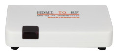 HDMI till RF Koaxial Konverter Adapter Box Stöd 480I/480P/576I/576P/720P/720I/1080I/1080P (100-240V) EU