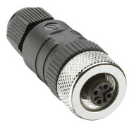 Lumberg Automation 108647 Sensor/ställdon-kontakt, okonfektionerad M12 Koppling rak Antal poler (RJ): 4 1 st