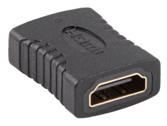 Lanberg - HDMI-anslutning - HDMI hona till HDMI hona - svart - stöd för 4K (3840 x 2160)