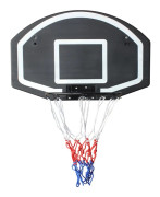 Basketkorg med bakplatta - Väggmonterad - Ring 43,18/40,64 cm - Backboard 72,4 x 45,72 cm - Splittersäker - Inne/ute - För vuxna & barn - Svart