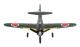 A6M Zero - RC flygplan - 2,4 GHz - 40 cm spännvidd - 2 kanaler - Mode 2 - Räckvidd 200 m+ - För nybörjare - Röd