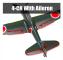 A6M Zero - RC flygplan - 2,4 GHz - 40 cm spännvidd - 2 kanaler - Mode 2 - Räckvidd 200 m+ - För nybörjare - Röd