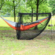 360 graders myggfritt hängmattsskydd Avtagbart Tryck-dra Nät Utomhus Camping Skyddande Förvaring single mosquito cover
