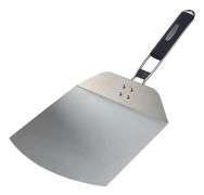 Pizzaspade i rostfritt stål Non-stick blad Fällbart handtag för bagare Pizzaugn Restaurang silver