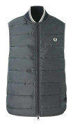 Fred Perry Lavenham Quiltad Väst för Män XS Blå