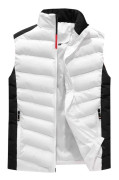 Väst Herr Höst och Vinter Koreansk Version Trend Slim-fit Väst Ärmlös Dunbomullsväst Damjacka 4XL vit