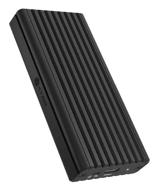 ICY BOX IB-1917M-C32 - Förvaringslåda - M.2 - PCIe 3.0 x4 (NVMe) - USB 3.2 (Gen 2) - svart