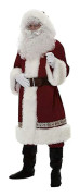 Vuxen Plysch Tomtedräkt Jultomte Maskerad Cosplay Kostym Party Outfit (röd A, L)