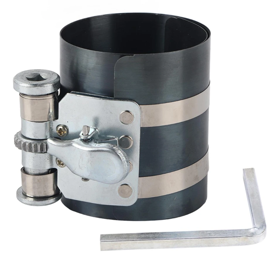 3 tums Bilmotor Kolvringskompressor Installatör Band Spärrverktyg 53mm125mm