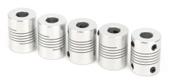 5 st Flexibla axelkopplingar för 3D-skrivare Stegmotor Aluminiumlegeringskoppling 5 x 8mm