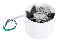 Inline Kanalfläkt Utsugsventilation Hem Inomhus Luftventil Kylning Stålblad 220V 20W