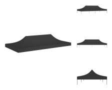 Tak till partytält & lusthus - Living Tak till partytält 6x3 m svart 270 g/m²