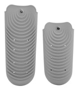 Silikonmattafodral för hårstylingverktyg, värmebeständigt upp till 238°C med vågmönsterdesign, hopfällbart resefodral för plattång och locktång