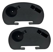 Dryckeshållare 2-pack Stol Kopphållare Dryckeshållare Stol Bordbricka Vilstol Mobiltelefonhållare Flaskhållare för Campingstol