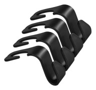 9x3,2x6cm 4 Stycken Biltillbehör Bilinredning Nackstödskrokar för Baksäte för Handväskor Kläder Paraplyer Shopping