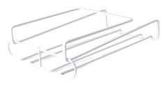 Ställ för vinglas under skåp, vinglasorganisatör med metallram, rostbeständig design, ingen borrning krävs, platsbesparande glashängare för