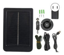 Jaktkamera Solpanel IP66 Vattentät Bärbar Liten Solbatteripanel för Utomhusfotografering av Vilda Djur 100?240V US-kontakt