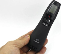 Logitech R700 Trådlös Presentatör Röd Laserpekare 2.4Ghz USB PPT Fjärrkontroll för Powerpoint Pres
