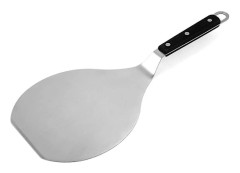 Extra Bred Spatel i Rostfritt Stål med Starkt Trähandtag - Diskmaskinsäker Pizza Kök
