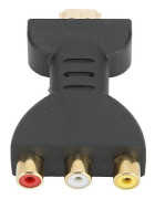 HDMI till RGB till RCA Komponent Konverterare 1080P Ljud- och Videosynkroniseringsadapter