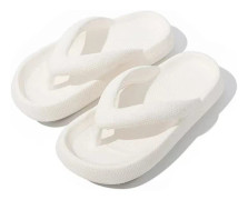 Sliders för kvinnor och män, tjocka sulor, flip-flops, sommarsandaler, bekväma, halkfria badrumstofflor