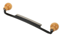 Rak kniv, dubbelt handtag, halkfritt trähandtag, volframstålblad, lämplig för träbearbetning, 156 mm blad