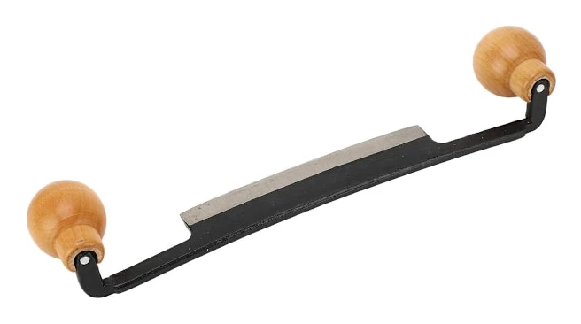 Rak dragkniv för träbearbetning, hyvelverktyg med halkfritt trähandtag, vasst volframstålblad, perfekt för barkning, handverktyg