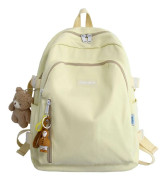 Skolryggsäck för tonåringar 20-35L Bokväska Laptop Student Ryggsäck (gul) Yellow
