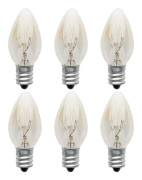 Glödlampor E12 220v 10w C7 Spets Bubbla E12 Liten Skruv Saltlampa, Nattlampa med Saltlampglödlampa, Glödljus