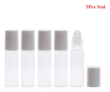 5 st Tjocka Glas Roll-on Flaskor 5ml Gradient Tom Flaska Roller Ball Oljeflaska Reseset