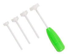 20x4cm Fruktkärnare och Skivare, Plast Fruktkärneborttagare med Halkfritt Handtag, Snabb och Enkel Kärnare för Hemmet