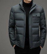 Ståkrage Dunjacka Herr Höst och Vinter Ny Vitt Ankdun Arbetskläder Dunjacka Varm Casual Dunjacka 4XL