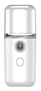 Nano Ansiktsångare Bärbar USB Uppladdningsbar Fuktgivande Dimsprej för Hudvård Resa 30ml Vit White