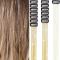 Clip-in Hår Glitter Extensions Set för Halloween Cosplay Party Guld