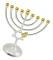Traditionell Klassisk Chanukka Menorah 9-grenad Ljusstake Metallhantverk för Nyårsfestival Heminredning