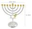 Traditionell Klassisk Chanukka Menorah 9-grenad Ljusstake Metallhantverk för Nyårsfestival Heminredning