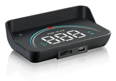 HUD Head Up Display Bilhastighetsmätare Obd2 Auto Elektronisk Överhastighetsvarning Vindruta Projektor Larmsystem Biltillbehör (FMY)