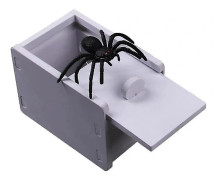 Träspindel Skräcklåda - Överraskningsskojlåda, läskig låda, skämt, skräck, roligt spratt, Halloween-leksaker, ny
