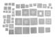 47 st/set Direkt Värme Reballing Universella Schabloner för Spelkonsol CPU GPU
