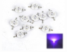 {PL}10 st 3W LED-lampor med UV-ljuschips 395nm LED-ultraviolett ljus Lila