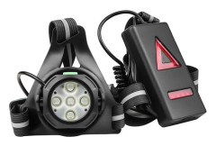 Löparlampa - utomhusbelysning för träning - bröstlampa med rem - för nattlöpning - med Headlight 5 Light