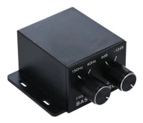 Bil Stereo Regulator Förstärkare Subwoofer Stereo Equalizer Controller 4 RCA Svart