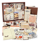 Estetiskt Scrapbook-kit, Junk Journal-kit med Journaling/Scrapbooking-material, Present till tonåring (