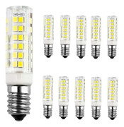 10-pack 9w E14 LED-lampa, kallvit 6000k, motsvarande 60w glödlampor, Ac220-240v, 680lm, 360 strålvinkel, ej dimbar