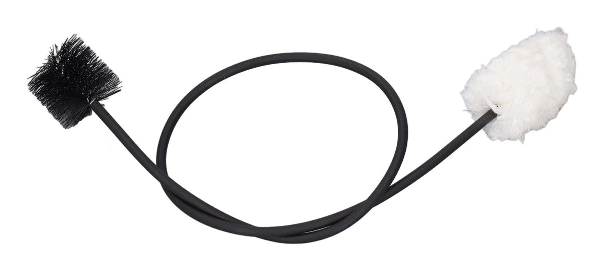 Rengöringsborste för saxofonhals 50 cm Böjbar Metall Bomullstråd och Nylon Saxofon Dubbeländad Svabb