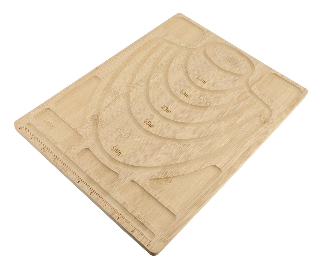 Pärlbräda Smyckestillverkning Pärlbricka Halsbandsdesignmatta Bambusoideae 28.5x38x1cm