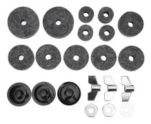 21 st Cymbal Ersättningstillbehör Filtar Hylsor Vingmuttrar Brickor för Hi Hat Koppling KoppGrå