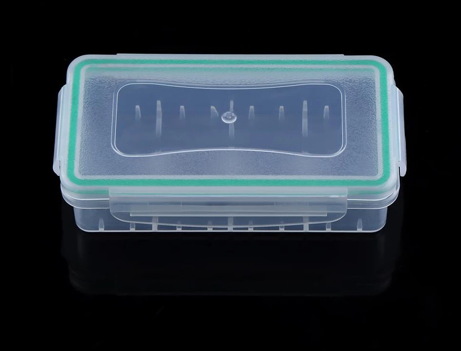 1 st Hårt Slitstarkt Plastfodral Vattentät 18650 Batterihållare Förvaringslåda